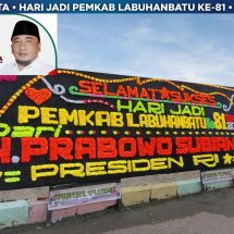 Politisi Gerindra Soroti Papan Bunga Presiden RI di HUT Pemkab Labuhanbatu ke-81: Beneran atau Akal-akalan?