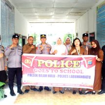 Polsek Bilah Hulu Sosialisasikan Bahaya Narkoba di SMA Negeri 1 Bilah Hulu